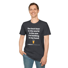 Load image into Gallery viewer, Best Beer In The World Currently Drinking Unisex Softstyle T-Shirt