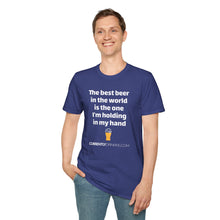 Load image into Gallery viewer, Best Beer In The World Currently Drinking Unisex Softstyle T-Shirt