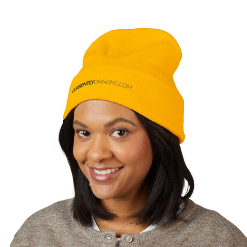 Classic Cuffed Beanie with CurrentlyDrinking.com Embroidery - Creative Media Commerce