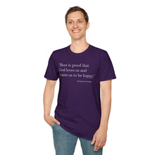 Load image into Gallery viewer, Beer Is Proof - Currently Drinking Unisex Softstyle T-Shirt