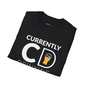 Currently Drinking Pint On Front Unisex Softstyle T-Shirt - Creative Media Commerce