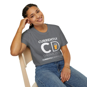 Currently Drinking Pint On Front Unisex Softstyle T-Shirt - Creative Media Commerce