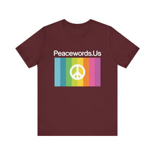 Load image into Gallery viewer, Peacewords Unisex Jersey Short Sleeve Tee - Creative Media Commerce