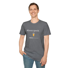 Load image into Gallery viewer, #beergeek Currently Drinking Unisex Softstyle T-Shirt w/QR Code