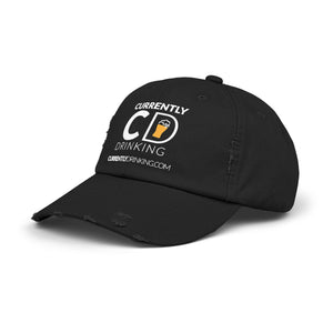 Distressed Cap - Currently Drinking Custom Hat - Creative Media Commerce