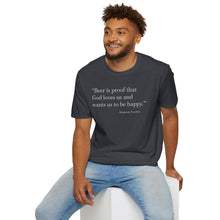 Load image into Gallery viewer, Beer Is Proof - Currently Drinking Unisex Softstyle T-Shirt