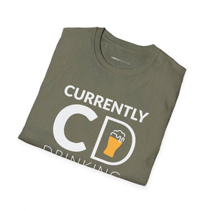Currently Drinking Pint On Front Unisex Softstyle T-Shirt - Creative Media Commerce