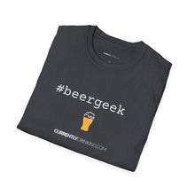 Load image into Gallery viewer, #beergeek Currently Drinking Unisex Softstyle T-Shirt w/QR Code