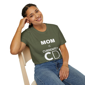 Mom Currently Drinking Unisex Softstyle T-Shirt - Creative Media Commerce