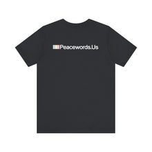 Load image into Gallery viewer, Peacewords Unisex Jersey Short Sleeve Tee - Creative Media Commerce