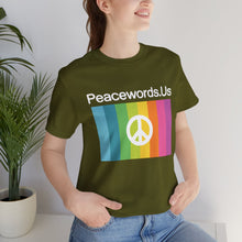Load image into Gallery viewer, Peacewords Unisex Jersey Short Sleeve Tee - Creative Media Commerce