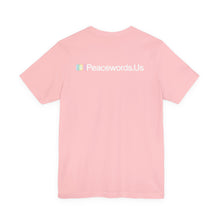 Load image into Gallery viewer, Peacewords Unisex Jersey Short Sleeve Tee - Creative Media Commerce