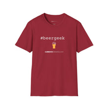 Load image into Gallery viewer, #beergeek Currently Drinking Unisex Softstyle T-Shirt w/QR Code