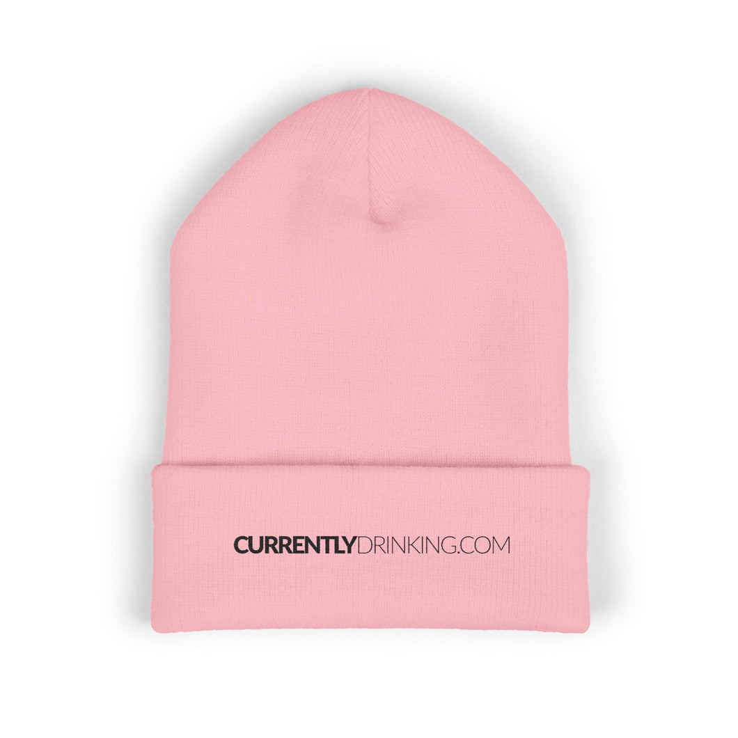 Classic Cuffed Beanie with CurrentlyDrinking.com Embroidery - Creative Media Commerce