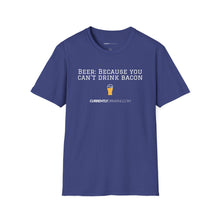 Load image into Gallery viewer, Can&#39;t Drink Bacon - Currently Drinking Unisex Softstyle T-Shirt - Creative Media Commerce