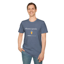 Load image into Gallery viewer, #beergeek Currently Drinking Unisex Softstyle T-Shirt w/QR Code
