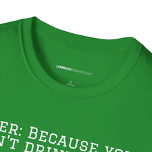 Load image into Gallery viewer, Can&#39;t Drink Bacon - Currently Drinking Unisex Softstyle T-Shirt - Creative Media Commerce