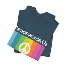 Load image into Gallery viewer, Peacewords Unisex Jersey Short Sleeve Tee - Creative Media Commerce