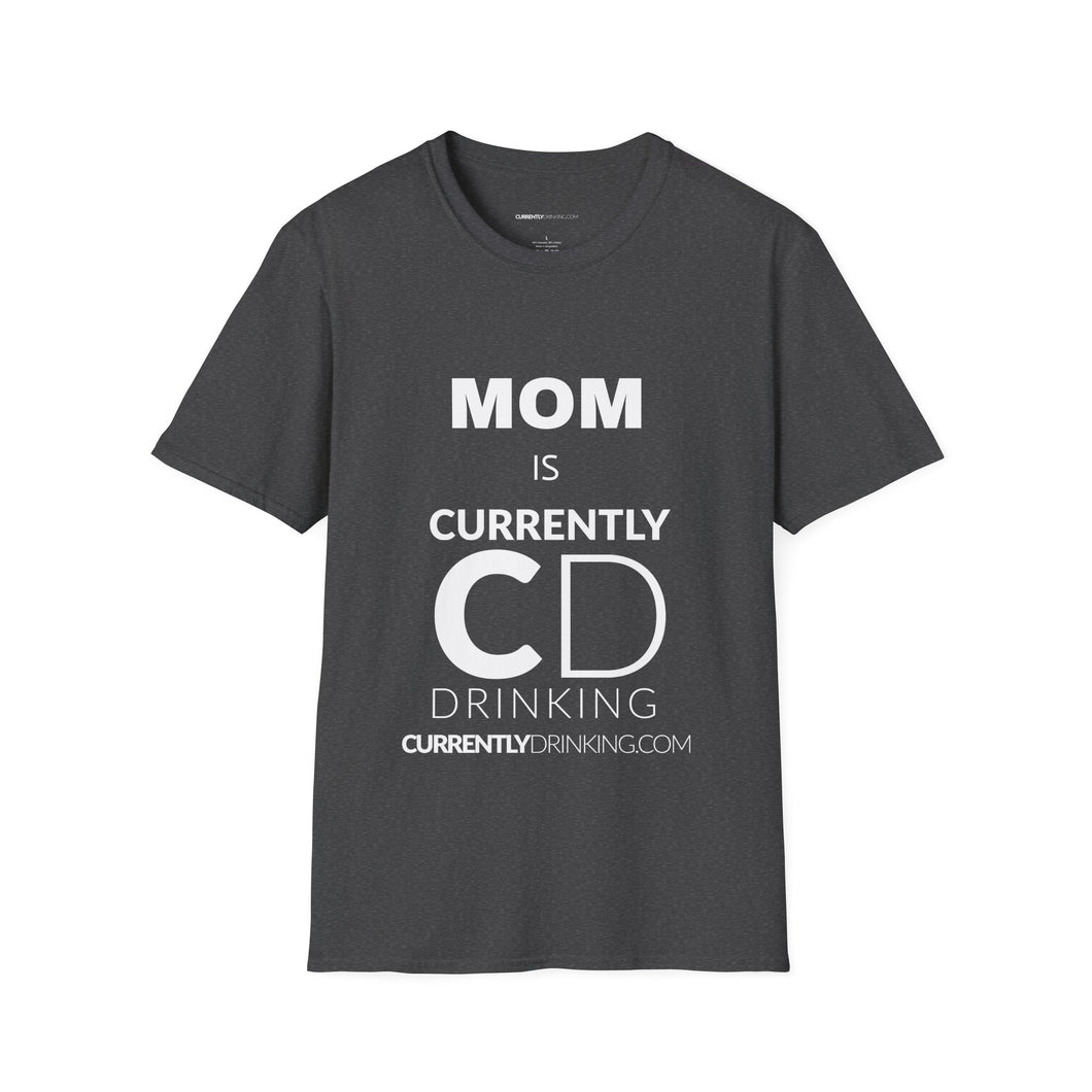 Mom Currently Drinking Unisex Softstyle T-Shirt - Creative Media Commerce