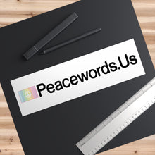 Load image into Gallery viewer, Peacewords Bumper Stickers - Creative Media Commerce