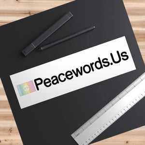 Peacewords Bumper Stickers - Creative Media Commerce