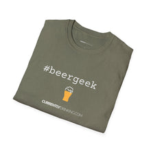 Load image into Gallery viewer, #beergeek Currently Drinking Unisex Softstyle T-Shirt w/QR Code