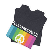 Load image into Gallery viewer, Peacewords Unisex Jersey Short Sleeve Tee - Creative Media Commerce