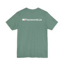 Load image into Gallery viewer, Peacewords Unisex Jersey Short Sleeve Tee - Creative Media Commerce