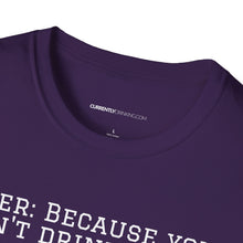 Load image into Gallery viewer, Can&#39;t Drink Bacon - Currently Drinking Unisex Softstyle T-Shirt - Creative Media Commerce