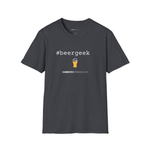 Load image into Gallery viewer, #beergeek Currently Drinking Unisex Softstyle T-Shirt w/QR Code