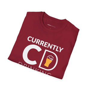 Currently Drinking Pint On Front Unisex Softstyle T-Shirt - Creative Media Commerce