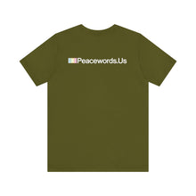 Load image into Gallery viewer, Peacewords Unisex Jersey Short Sleeve Tee - Creative Media Commerce
