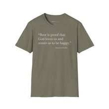 Load image into Gallery viewer, Beer Is Proof - Currently Drinking Unisex Softstyle T-Shirt