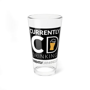 Currently Drinking Custom Pint Glass, 16oz