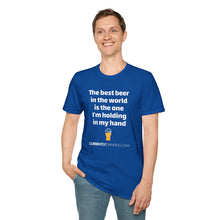 Load image into Gallery viewer, Best Beer In The World Currently Drinking Unisex Softstyle T-Shirt