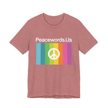 Load image into Gallery viewer, Peacewords Unisex Jersey Short Sleeve Tee - Creative Media Commerce