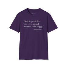 Load image into Gallery viewer, Beer Is Proof - Currently Drinking Unisex Softstyle T-Shirt