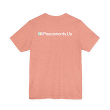 Load image into Gallery viewer, Peacewords Unisex Jersey Short Sleeve Tee - Creative Media Commerce