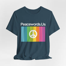 Load image into Gallery viewer, Peacewords Unisex Jersey Short Sleeve Tee - Creative Media Commerce