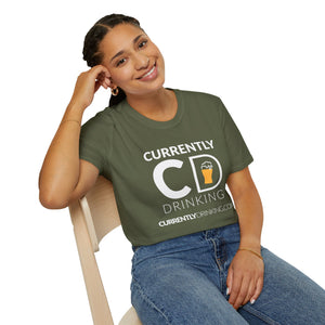 Currently Drinking Pint On Front Unisex Softstyle T-Shirt - Creative Media Commerce