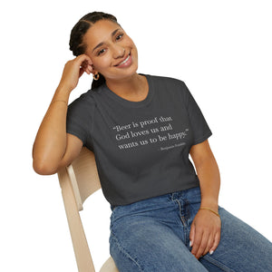 Beer Is Proof - Currently Drinking Unisex Softstyle T-Shirt