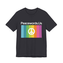 Load image into Gallery viewer, Peacewords Unisex Jersey Short Sleeve Tee - Creative Media Commerce