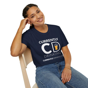 Currently Drinking Pint On Front Unisex Softstyle T-Shirt - Creative Media Commerce