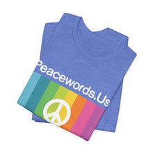 Load image into Gallery viewer, Peacewords Unisex Jersey Short Sleeve Tee - Creative Media Commerce