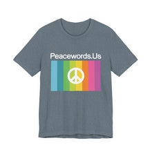 Load image into Gallery viewer, Peacewords Unisex Jersey Short Sleeve Tee - Creative Media Commerce