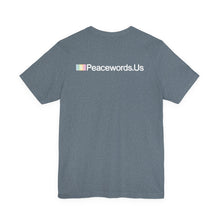 Load image into Gallery viewer, Peacewords Unisex Jersey Short Sleeve Tee - Creative Media Commerce