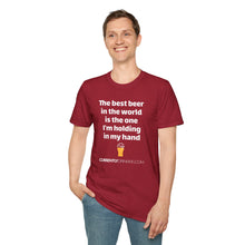 Load image into Gallery viewer, Best Beer In The World Currently Drinking Unisex Softstyle T-Shirt