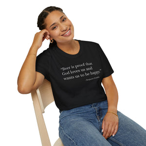 Beer Is Proof - Currently Drinking Unisex Softstyle T-Shirt
