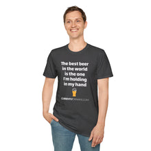 Load image into Gallery viewer, Best Beer In The World Currently Drinking Unisex Softstyle T-Shirt