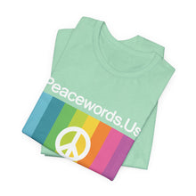 Load image into Gallery viewer, Peacewords Unisex Jersey Short Sleeve Tee - Creative Media Commerce